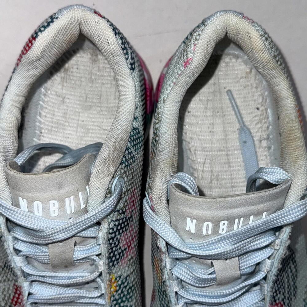 Women's No Bull Outwork Edge Impact Sneakers Blue Floral Athletic Shoes Size 8.5 - Picture 9 of 15